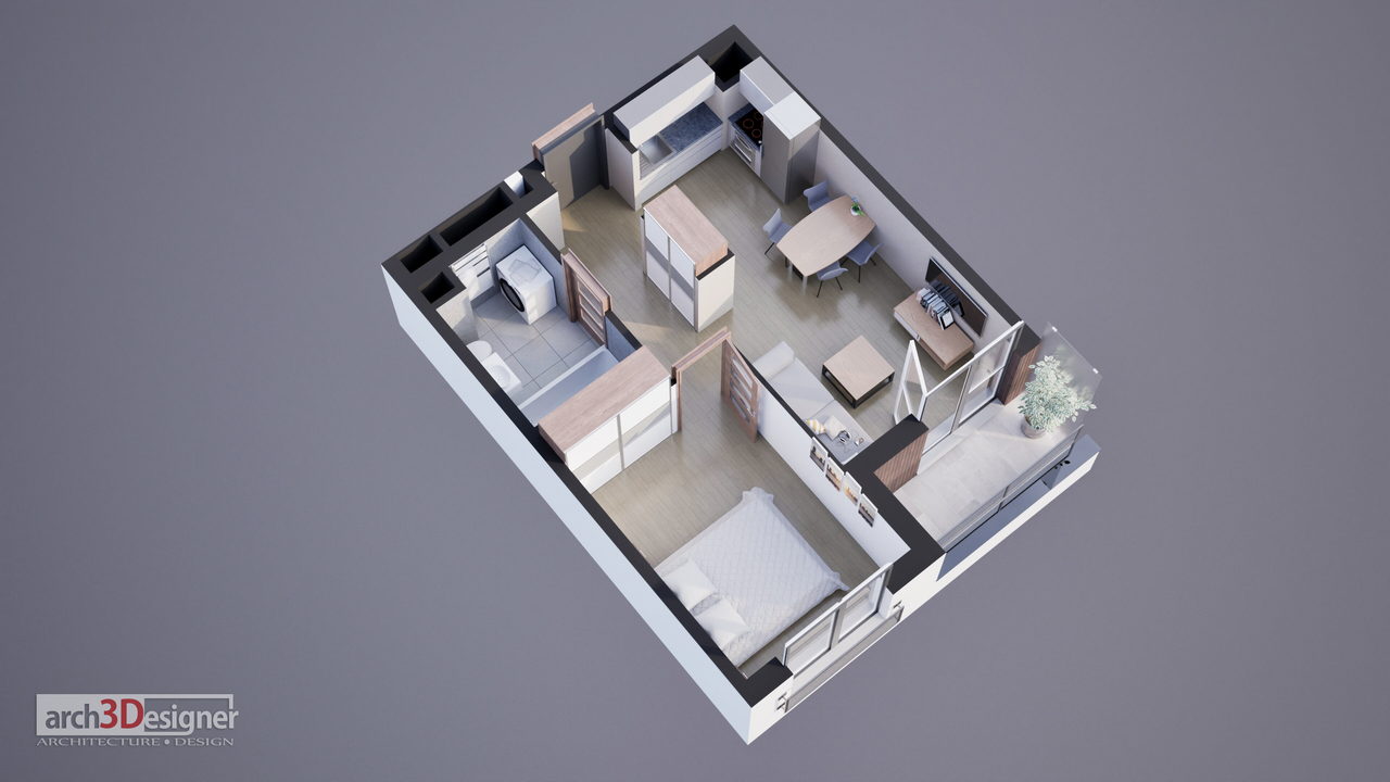 Rzut 3D — Praga 10