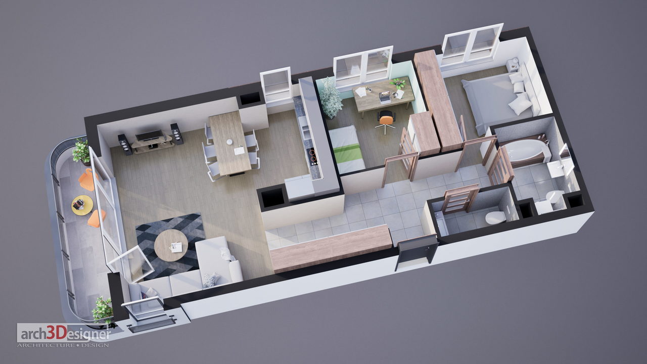 Rzut 3D — Praga 11